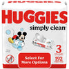 Huggies Simply Clean Unscented Baby Wipes, 3 Pack, 192 Total Ct (Select for More Options) EasyOptionXY LLC