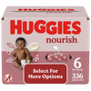 Huggies Nourish Scented Baby Wipes, 6 Pack, 336 Total Ct (Select for More Options) EasyOptionXY LLC