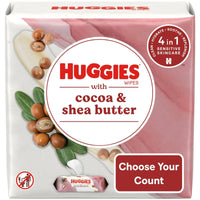 Huggies Wipes with Cocoa & Shea Butter, Scented, 3 Pack, 168 Total Ct (Select for More Options) EasyOptionXY LLC