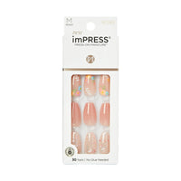 KISS imPRESS Medium Coffin Gel Press-On Nails, Glossy Light Pink, 30 Pieces EasyOptionXY LLC