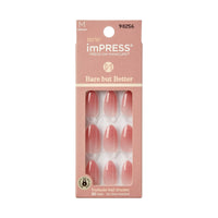 KISS imPRESS Bare but better Medium Almond Gel Press-On Nails, Glossy Light Pink, 30 Pieces EasyOptionXY LLC