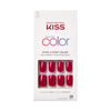 KISS Salon Color Fake Nails, Red, Short Square, 'No Direction', 31 Ct. EasyOptionXY LLC