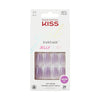 KISS Jelly Fantasy Medium Coffin Glue-On Nails, Glossy Medium Purple, 28 pieces EasyOptionXY LLC