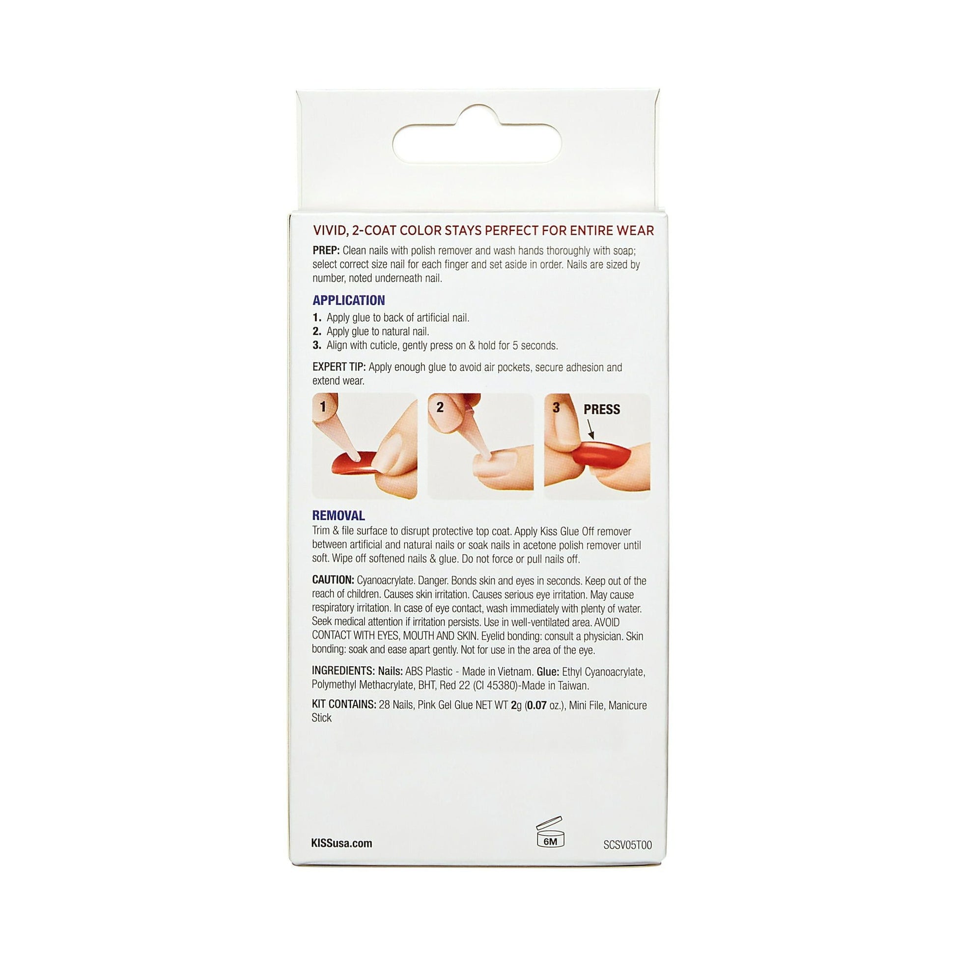KISS Salon Color Short Square Fake Nails, Glossy Solid Pink, 'Guilty', 28 Ct. EasyOptionXY LLC