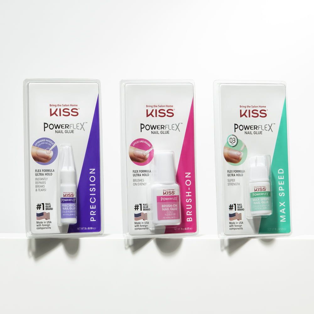 KISS PowerFlex Ultra Hold Brush-On Nail Glue, Net Wt. 5g (0.17 oz.) EasyOptionXY LLC