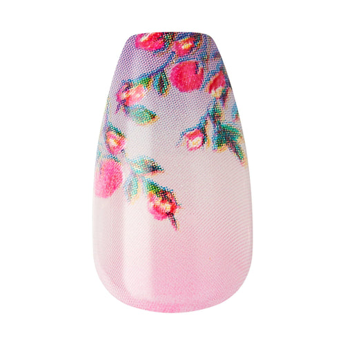 LoveShackFancy x imPRESS Limited Edition Medium Coffin Press-On Nails, Purple, 30 Pieces EasyOptionXY LLC