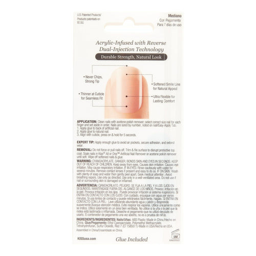 KISS Salon Acrylic Nude French Nails - Cashmere EasyOptionXY LLC