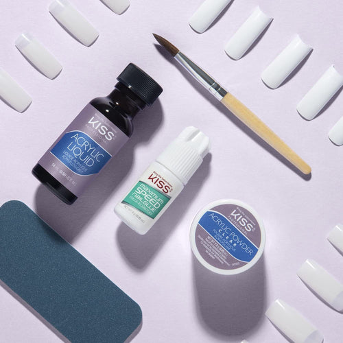 KISS French Acrylic Nail Kit Complete Set, Press on Nails, Fake Nails EasyOptionXY LLC