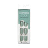 KISS imPRESS Color Long-Lasting Short Square Press-On Nails, Solid Green, 30 Pieces EasyOptionXY LLC