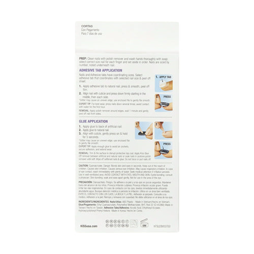 KISS Gel Fantasy Ready-to-Wear Fake Nails, 'Ab Fab', 28 Count EasyOptionXY LLC