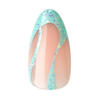 KISS Voguish Fantasy Medium Almond Glue-On Summer Nails, Green, 28 Pieces EasyOptionXY LLC