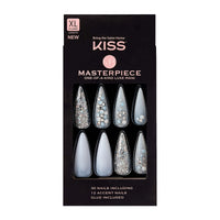 KISS Masterpiece One-of-a-Kind Luxe Mani - Tango, Extra Long, Stiletto shape EasyOptionXY LLC