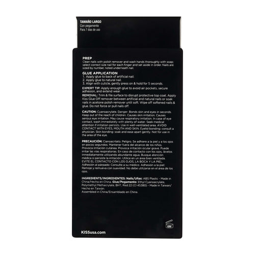 KISS Masterpiece One-of-a-Kind Luxe Mani - Tango, Extra Long, Stiletto shape EasyOptionXY LLC