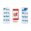 KISS imPRESS Long-Lasting Short Square Gel Press-On Nails, Glossy Blue & White, 30 Pieces EasyOptionXY LLC