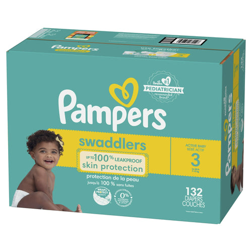 Pampers Swaddlers Diapers Size 3, 132 Count EasyOptionXY LLC