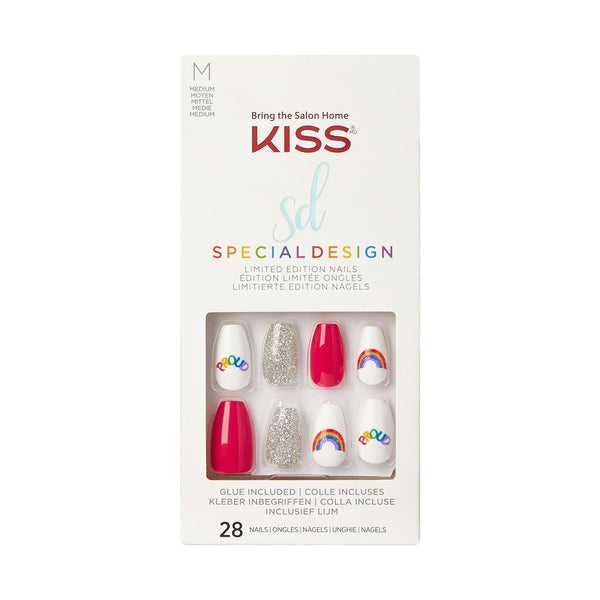 KISS Special Design Limited Edition Pride Nails, 'On My Way', 28 Count EasyOptionXY LLC