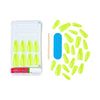 KISS Gel Fantasy Long Coffin Solid Color Glue-On Jelly Nails, Neon Yellow, 28 pieces EasyOptionXY LLC