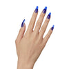 KISS Gel Fantasy Long Coffin Solid Color Glue-On Jelly Nails, Royal Blue, 28 pieces EasyOptionXY LLC