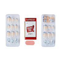 LoveShackFancy x imPRESS Limited Edition Short Square Press-On Nails, Blue, 30 Pieces EasyOptionXY LLC