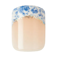LoveShackFancy x imPRESS Limited Edition Short Square Press-On Nails, Blue, 30 Pieces EasyOptionXY LLC