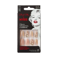 Marilyn Monroe x KISS Limited Edition Medium Almond Glue-On Nails, Nude, 28 Pieces EasyOptionXY LLC