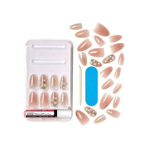Marilyn Monroe x KISS Limited Edition Medium Almond Glue-On Nails, Nude, 28 Pieces EasyOptionXY LLC