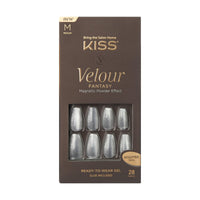 KISS Velour Fantasy Ready-To-Wear Sculpted Gel Nails, 'Celebrity', 28 Count EasyOptionXY LLC