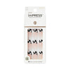 KISS imPRESS Medium Coffin Gel Press-On Nails, Glossy Dark Black, 30 Pieces EasyOptionXY LLC