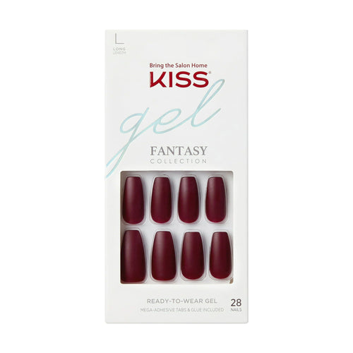 KISS Gel Fantasy Ready-to-Wear Fake Nails, 'No Pressure', 28 Count EasyOptionXY LLC