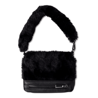 No Boundaries Women's Anika Fur Wallet Black EasyOptionXY LLC