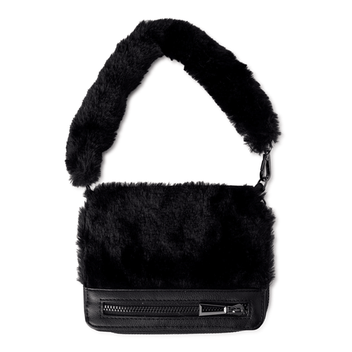 No Boundaries Women's Anika Fur Wallet Black EasyOptionXY LLC