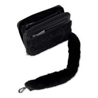 No Boundaries Women's Anika Fur Wallet Black EasyOptionXY LLC