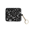 XOXO Women's Mini Black Graffeti Print Saffiano Leather Key Card ID Coin Case Wallet EasyOptionXY LLC