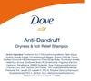 Dove Anti Dandruff Shampoo; DermaCare Dry Scalp Treatment with Pyrithione Zinc for Dry Scalp; 12 oz EasyOptionXY LLC