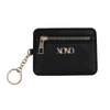 XOXO Women's Mini Black Saffiano Leather Key Card ID Coin Case Wallet EasyOptionXY LLC