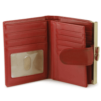 Julia Buxton Women's Heiress Double Cardex Leather, Red EasyOptionXY LLC