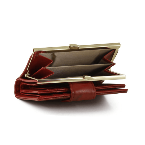 Julia Buxton Women's Heiress Double Cardex Leather, Red EasyOptionXY LLC