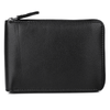J. Buxton Men's Emblem Zip-Around Billfold Leather, Black EasyOptionXY LLC