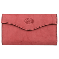 Julia Buxton Women's Heiress Organizer Clutch Leather, Red EasyOptionXY LLC