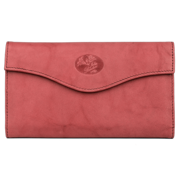 Julia Buxton Women's Heiress Organizer Clutch Leather, Red EasyOptionXY LLC