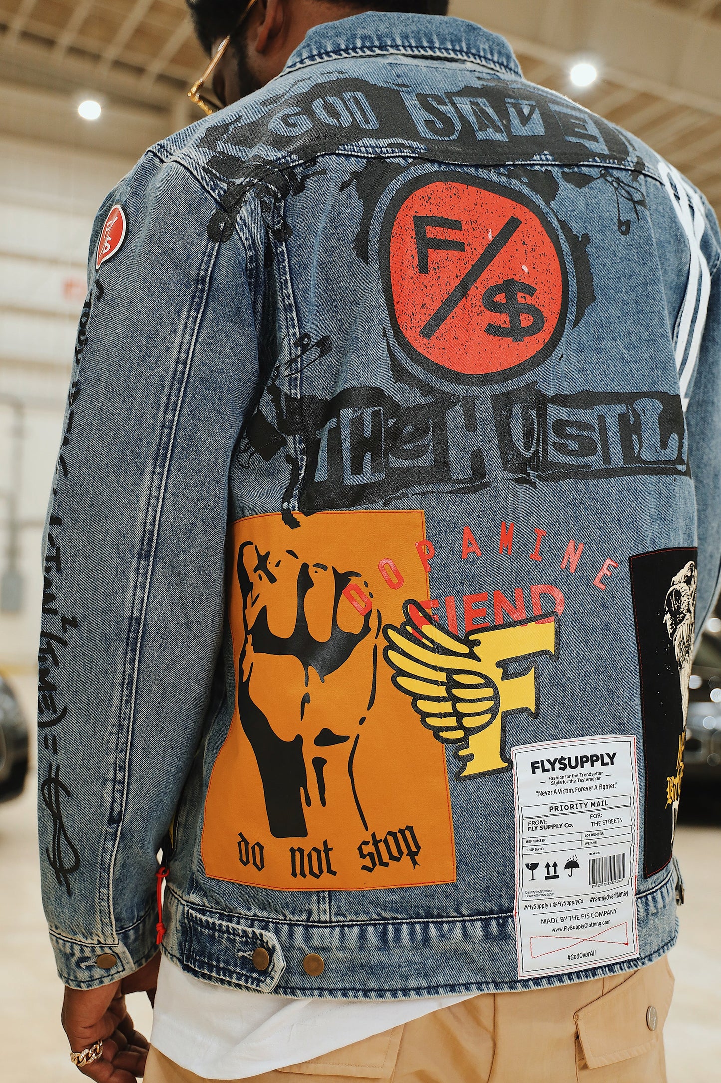 Fly Supply Co Fly Supply Co New Rich Denim Jacket (Denim)