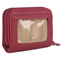 Julia Buxton Women's Pebble RFID Pik-Me-Up Wizard Wallet, Red EasyOptionXY LLC
