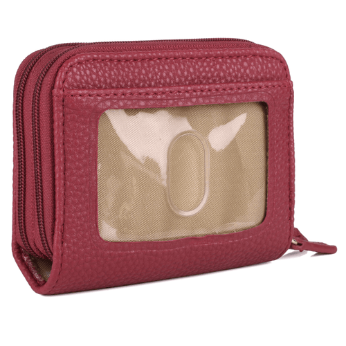 Julia Buxton Women's Pebble RFID Pik-Me-Up Wizard Wallet, Red EasyOptionXY LLC