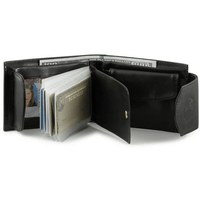 Julia Buxton Women's Heiress Convertible Billfold Leather, Black EasyOptionXY LLC