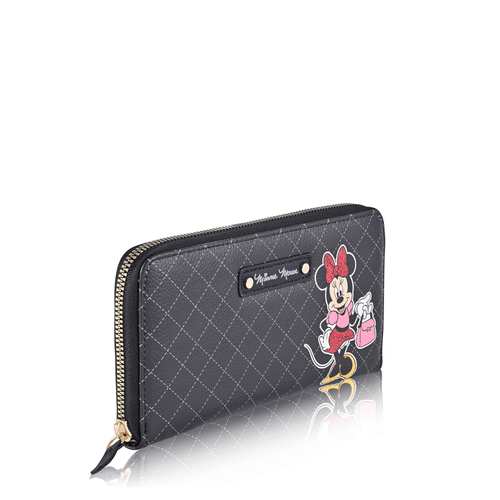 Disney Women's Minnie Mouse Zip Around Wallet, Black EasyOptionXY LLC