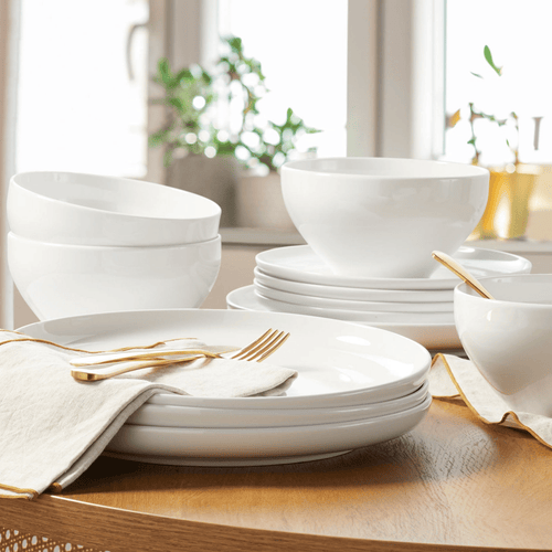Better Homes & Gardens Vivian 12 Piece Porcelain Dinnerware Set EasyOptionXY LLC