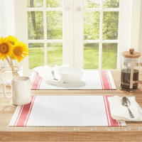 Better Homes & Gardens Farma Bistro Placemat, Red, 4 Piece, Available in Multiple Colors EasyOptionXY LLC