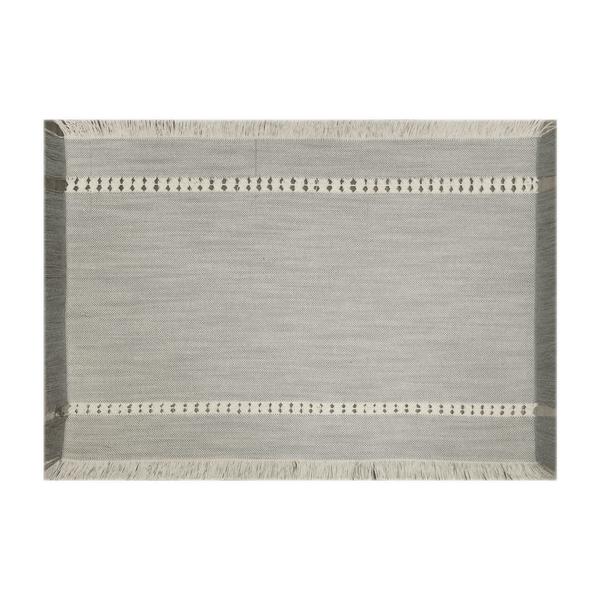 Better Home & Gardens Grey Fringe Placemat EasyOptionXY LLC