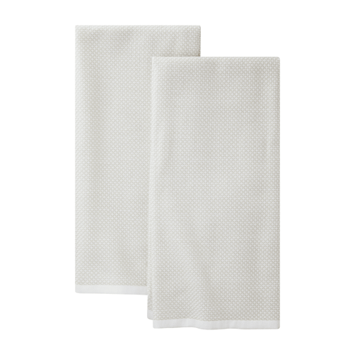 Better Homes & Gardens Papyrus-Beige Cotton-and-Polyester Woven Dual-Purpose Oversized Kitchen Towels 2 Pack EasyOptionXY LLC