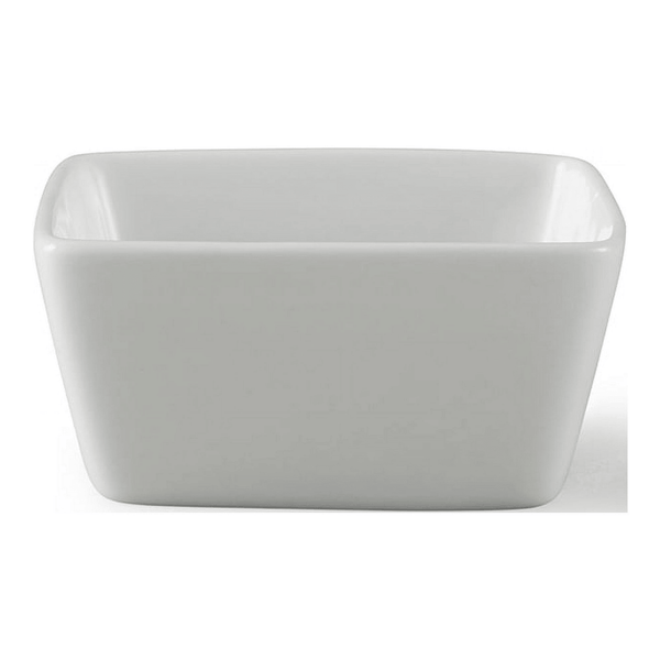 Better Homes & Gardens White Porcelain Square Dipped Bowl EasyOptionXY LLC